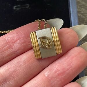 Dior Gold Pendant Necklace